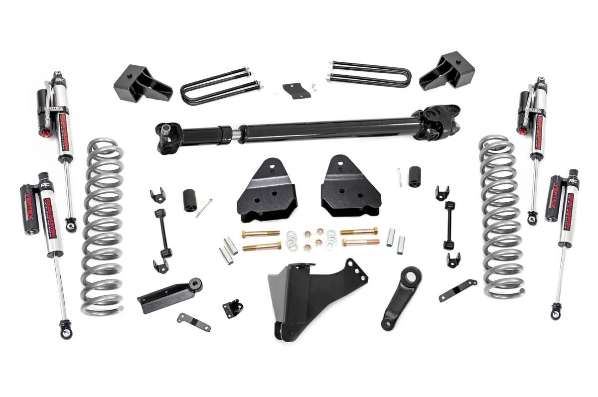 Ford F-350 Super Duty Suspension Lift Kit - Rough Country - Vertex Adjustable Reservoir - '17-'22